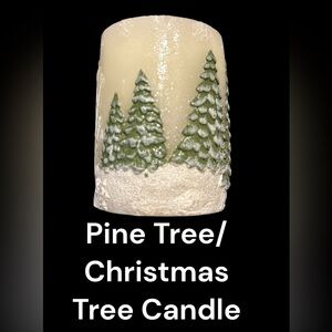 Sparkly ZODAX Christmas Tree Candle. New With Tags
